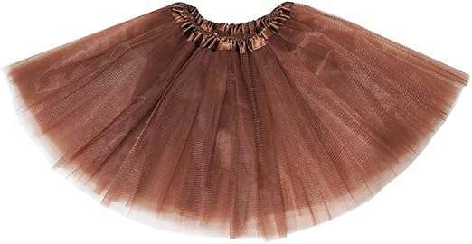 Women's 5-Layer Tulle Tutu Skirt, Adult Dance Ballet Tulle Dress,Teens Halloween Cosplay Running Tutu