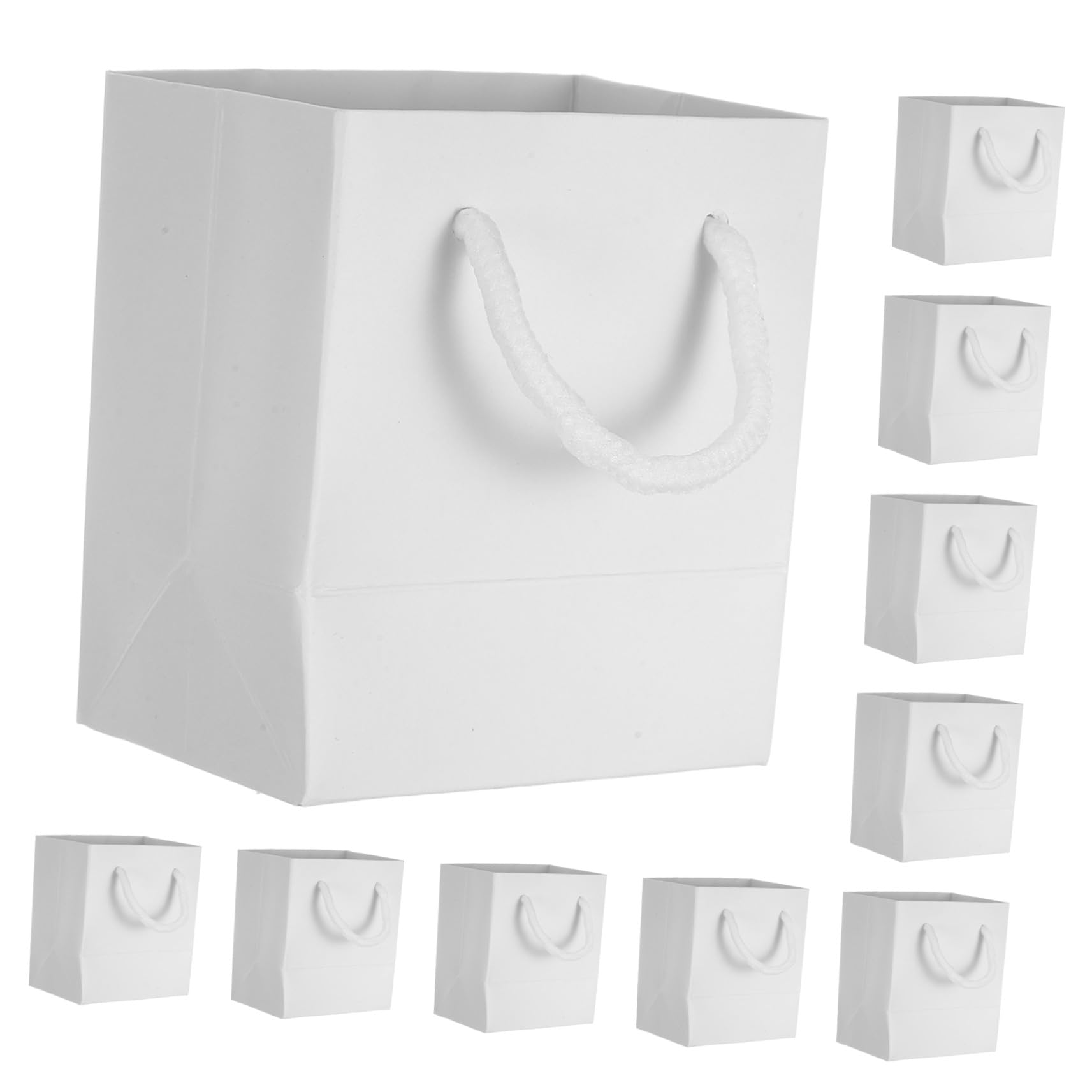 Hochzeitstasche aus Papier 24 Stück mit Henkeln für Gastgeschenke