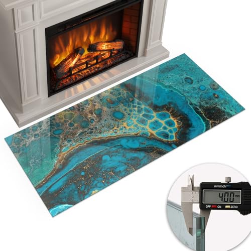 Evite daños por calor con la placa para chimenea de vidrio templado anticaída 6