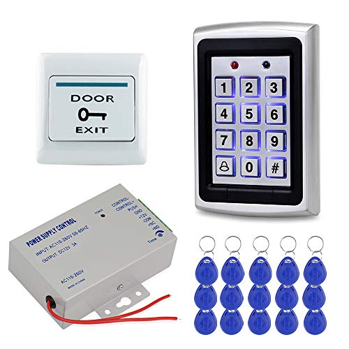 HFeng RFID Door Access Control Kit with Keyfobs