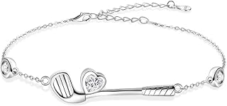 925 Sterling Silver Golf Bracelets - CZ Golf Club Sports Jewelry Golf Themed Gifts for Women Men Golfer