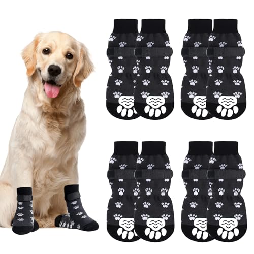 COYUN Anti-Rutsch Hundesocken 16-tlg. - Pfotenschutz Für Kleine Hunde