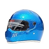 CRG Full Face Motorcycle Street Bike Fiberglass Helmet DOT Certified ATV-6- Parent (XX-Large, Blue)