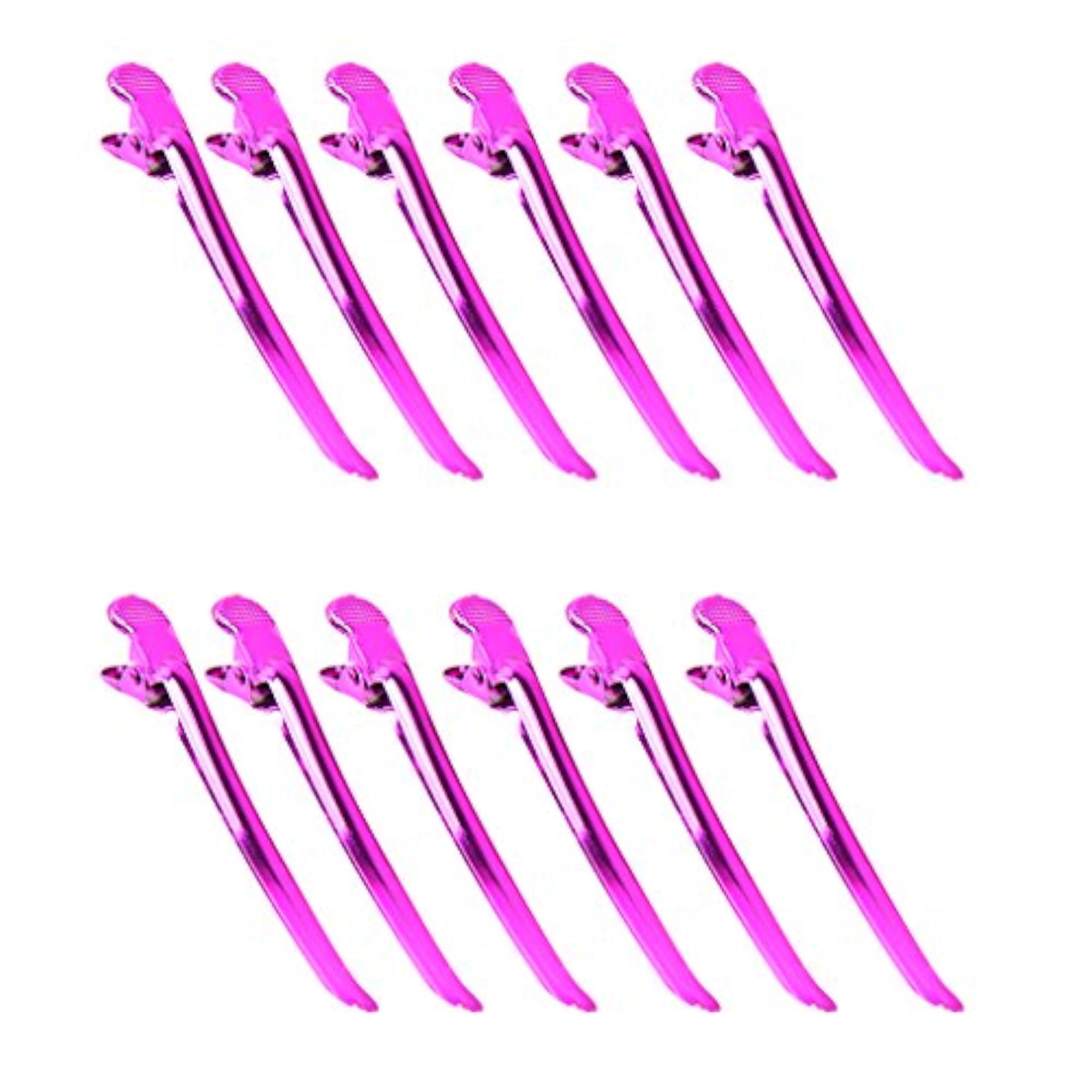 12 Iron Metal Hairdressing Sectioning Alligator Hair Clips
