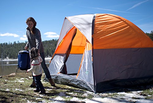 3 Season Tent - 8 X 10 X 6 Ft - Orange W/Gray Trim #TOP3