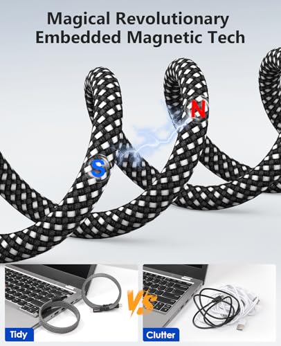 Magtame Magnetic 60W Coiled USB-C Cable