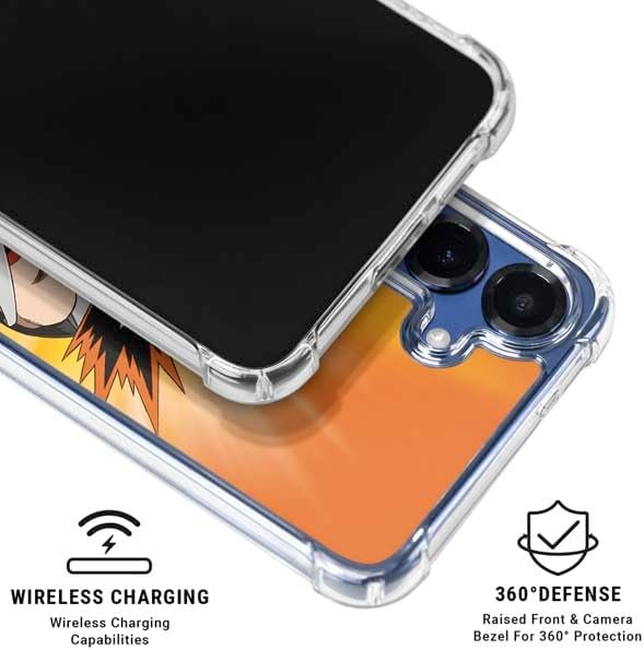 Skinit Clear Phone Case Compatible with Galaxy S25 FE - Officially Licensed My Hero Academia Katsuki Bakugo Season 4 Design