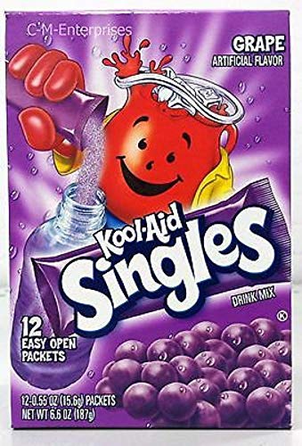 Kool-Aid Singles Grape, 12-Count Packets 6.6-Ounce (Pack of 6)