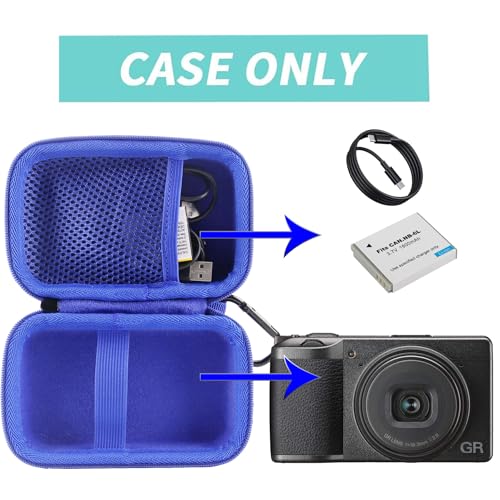 Estuche rígido de viaje EVA para cámara Ricoh GR III azul miniatura 6