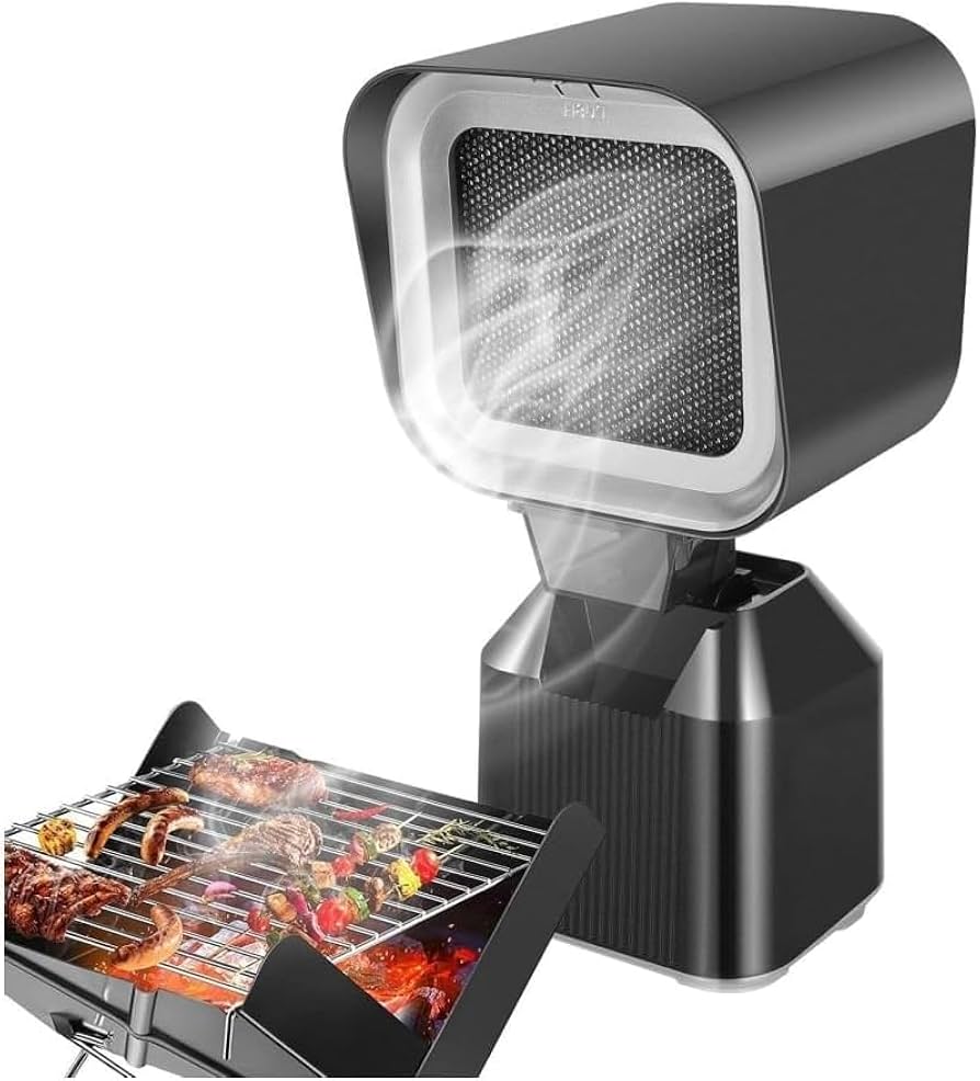 Amazon | 卓上レンジフード 卓上換気扇 焼肉煙吸引機 ポータブル換気扇