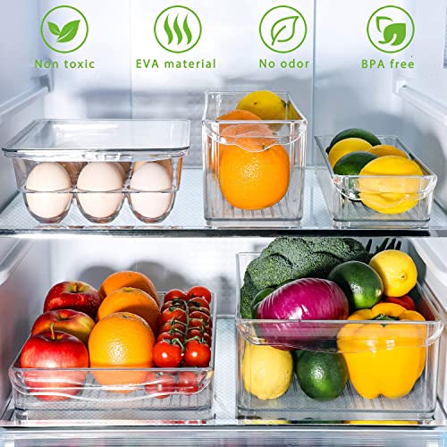 Wochitv Shelf Liner For Cabinets, Drawer 23.6 Inch Wide X 20 Long, Non Slip Eva Plastic Easy Clean Protector Cover For Counter, Desk, Table, Showcase, Reptile Tank, Clear #TOP3