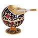 Produktbild Globus Aschenbecher, Vintage Winddicht Aschenbecher Tisch tragbare Mini Metall Runde Kugel Zigarette Aschenbecher Geschenk für Männer Frauen[Dunkelblau]Aschenbecher