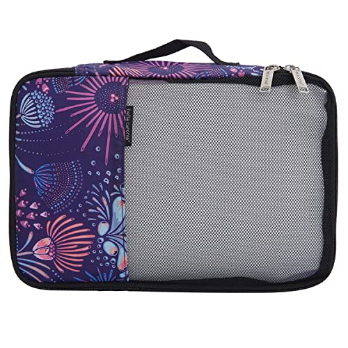 Image of Travelers Club Unisex Bella Caronia Deluxe 20 inch, 3 Piece, or 7 Piece Luggage & Travel Accessories Set Jardin