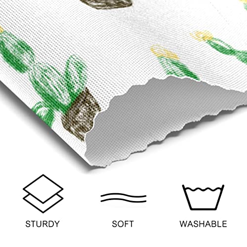 Set de table cactus imperméable lavable lot de 4 dessous d'assiette salle à manger - 5