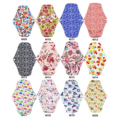 Artibetter Sanitary Pads Reusable Cloth Period Pads Washable Organic Bamboo Napkin For Heavy Flow Leakproof Overnight Protects (M11) #TOP6