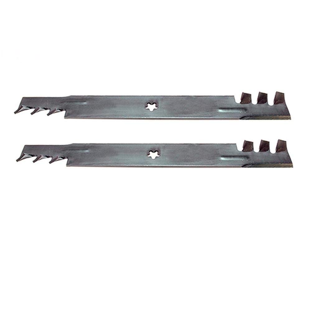 (2) Toothed Mulching Blades for Ariens Replaces 21546095 Fits Poulan 134149 42" Deck