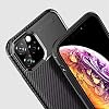 Spia Apple iPhone 11 Pro Max Case أسود سيليكون أصلي رقيق مرن محسن مقاوم للصدمات تصميم الجيل الجديد (Apple iPhone 11 Pro Max، Black)