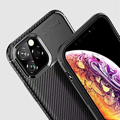 Spia Apple iPhone 11 Pro Max Case أسود سيليكون أصلي رقيق مرن محسن مقاوم للصدمات تصميم الجيل الجديد (Apple iPhone 11 Pro Max، Black)