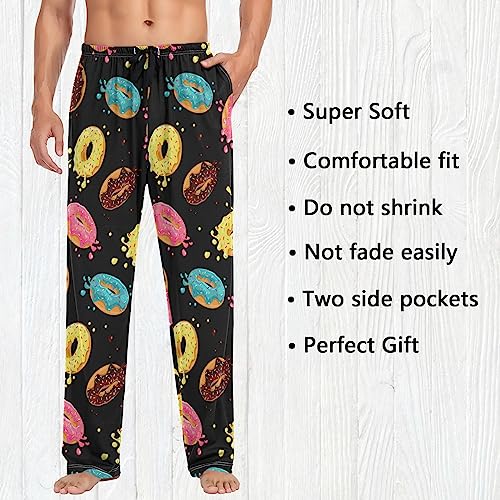 Fisyme Mens Pajama Pants Men's Pajama Bottoms Soft Sleep Lounge Pj Pants with Pockets2