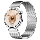 ZZMY One Click - Cinturino per orologio GT 7, in metallo, magnetico, 18 mm, compatibile con Huawei Watch GT6 GT 5 GT 4 41 mm maglia milanese per Venu4 41 mm, Vivoactive 4S, Venu 3S, Forerunner 255S