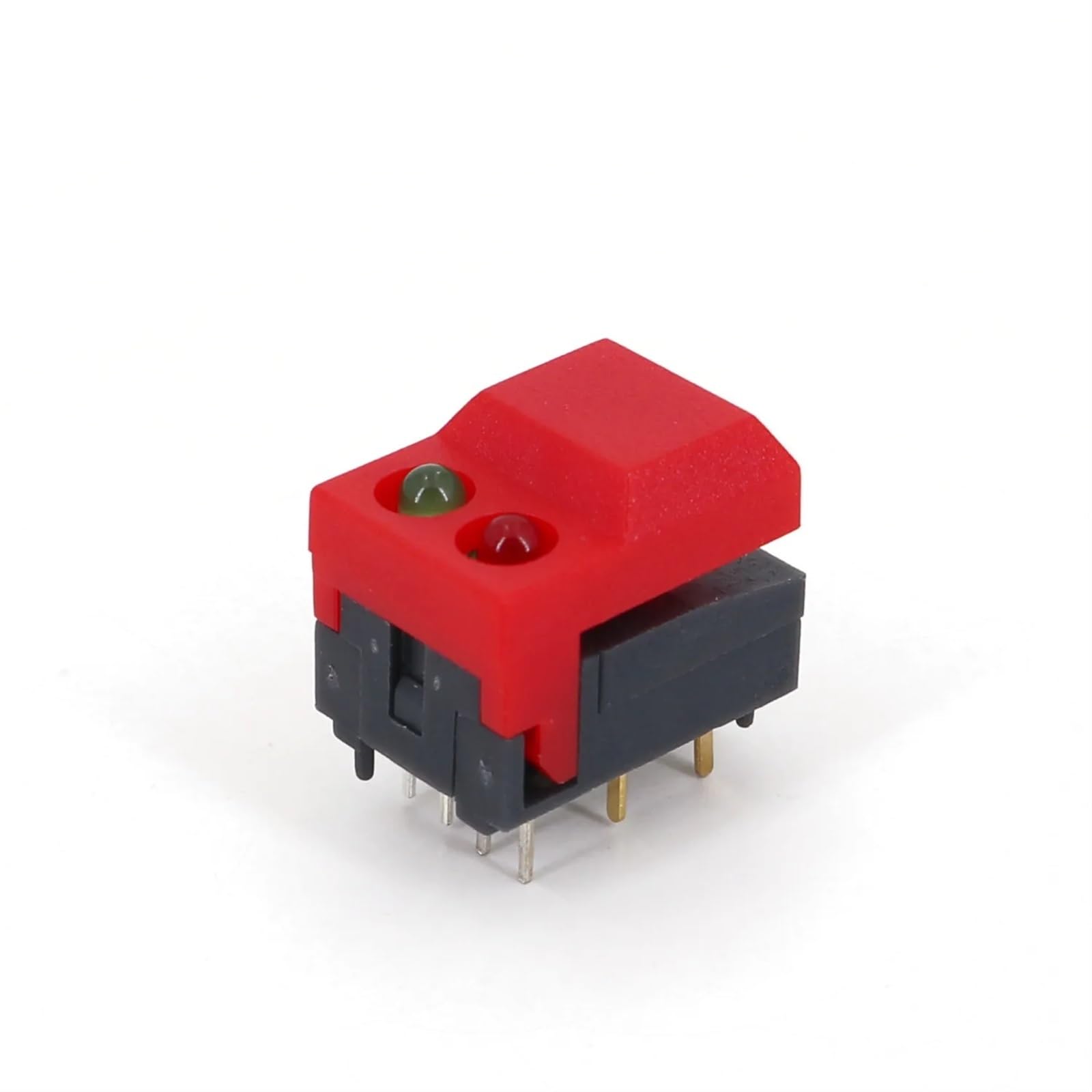 Interruptor táctil PB86-A2 SPDT momentáneo con LED rojo y verde para control de escenario 7