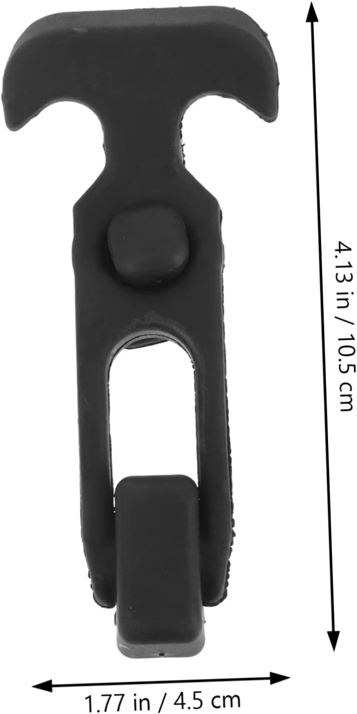 ORFOFE 3pcs Rubber T-Handle Flexible Draw Latches for Toolboxes Weather Resistant Elastic Hasp for Cabinets and Coolers