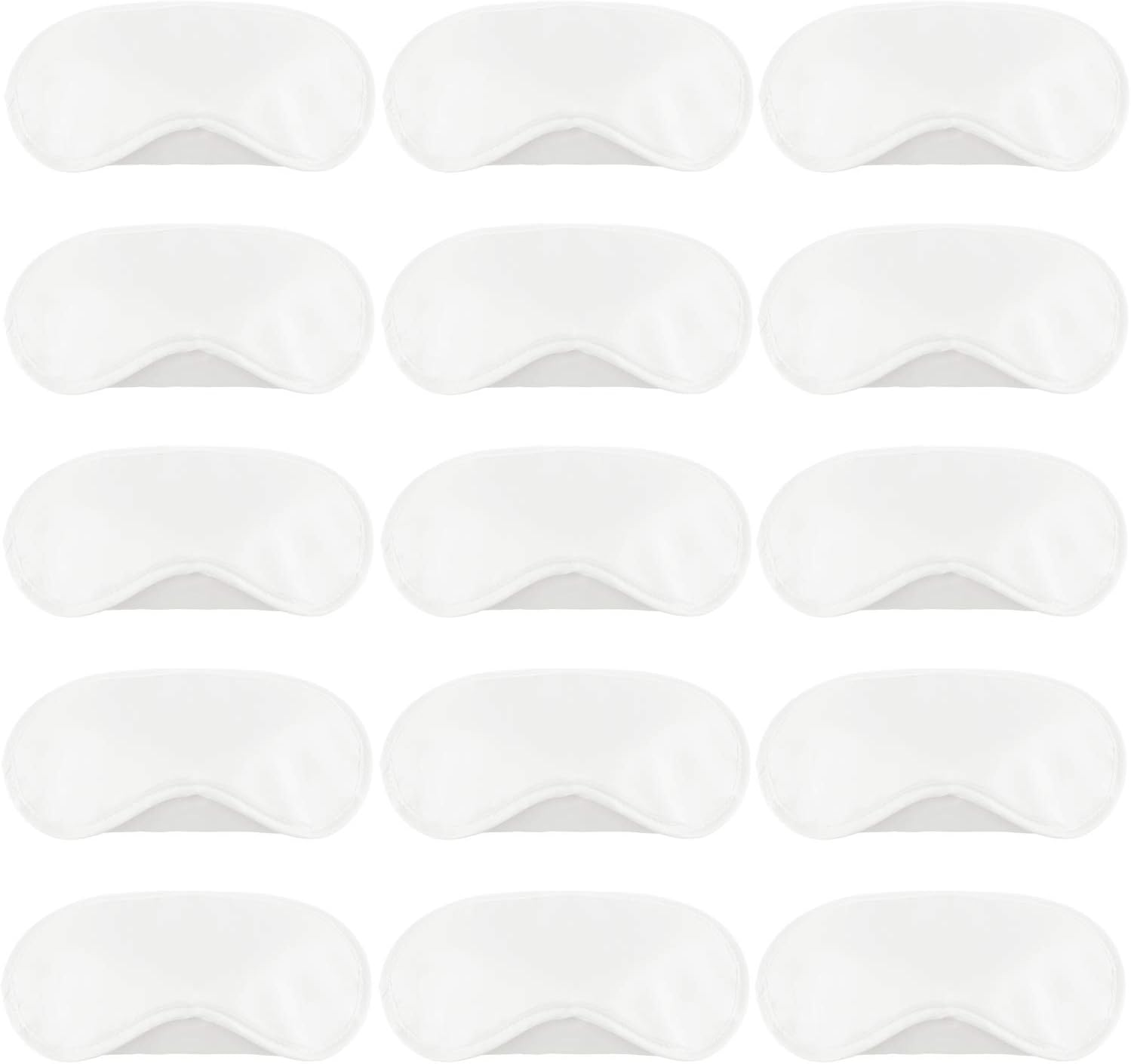 Aneco 30 Pieces Eye Mask Cover Shade Blindfold Soft Eye Shade Cover with Nose Pad for Travel Sleep or Party Supplies