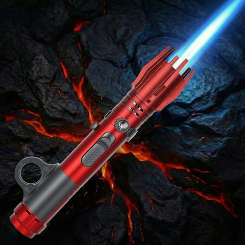 Accendino Antivento a Fiamma Ossidrica Ricaricabile, Accendino a Gas ButanoButanocon