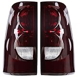 Boine Tail Light Compatible With 2003-2006 Chevy Silverado 1500 2500 3500 GMC Sierra 1500 2500 Driver and Passenger Side Rear Light Brake Lamps (OE Red Smoke Lens)