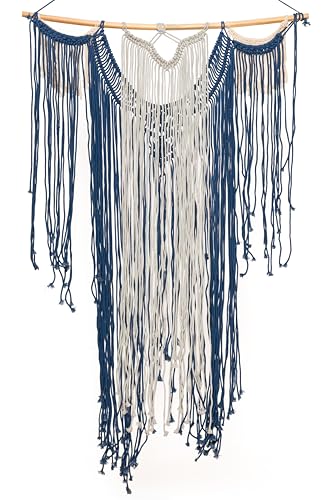 Concepts Tricolored Macrame Wall Hanging Large 36x48 Handmade Boho Wall