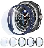 【Emballage et Service】Vous recevrez un lot de 5 couleurs différentes pour Samsung Galaxy Watch 8 Classic protection coques et 5 pièces galaxy watch 8 Classic protection d'écran, ainsi qu’un outil de nettoyage d’écran et une petite ventouse pour une installation facile. Disponibles en plusieurs couleurs, elles constituent un cadeau idéal pour les fêtes. En cas de problème avec la coque de protection, veuillez nous contacter. Nous vous proposerons une solution satisfaisante sous 24 heures