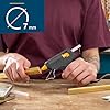 Rapid Pistola per Colla a Caldo Hobby con 30 Stick di Colla Trasparenti da 7 mm per il Fai da Te, Decorazioni e Riparazioni, Flusso di Colla da 100 g/h, Tempo di Riscaldamento di 10 Minuti