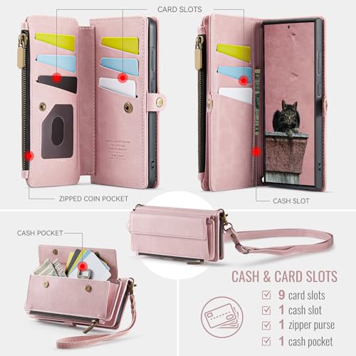 Étui portefeuille Samsung A16 5G Rose housse protection - 3