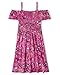 The Children's Place Girls Short Sleeve Fashion Skater Casual Dress, Pink Glow, 10-12 US