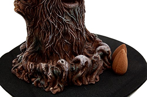 Atlantic Collectibles Whispering Forest Mystic Greenman Backflow Incense Cone Burner Aroma Scent Figurine 6.75"H #TOP5