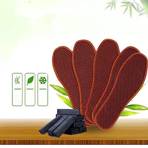 Almofadas Absorvem o Suor, Palmilhas Antiderrapantes de Malha Desodorante de Carvão de Bambu Absorve