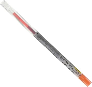 Uni StyleFit Gel Ballpoint Pen Refill, 0.38mm, Mandarin Orange UMR10938.38