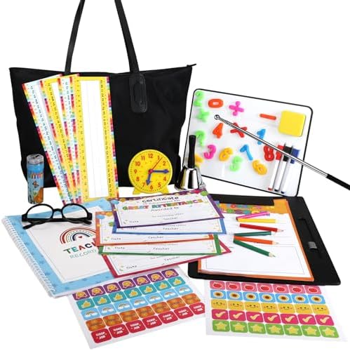 Poen 103 Pcs Pretend Teacher Set Classroom Teacher Student Role P...