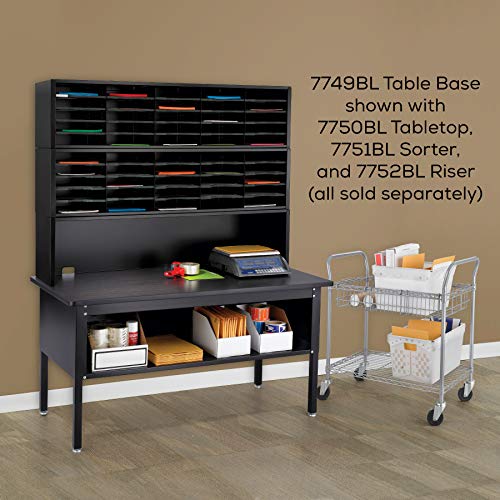 Safco Products E-Z Mail Station Sorting Table-Base Only, Black