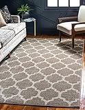 Unique Loom Trellis Collection Area Rug - Philadelphia (8' x 10' Rectangle Light Brown/Beige)