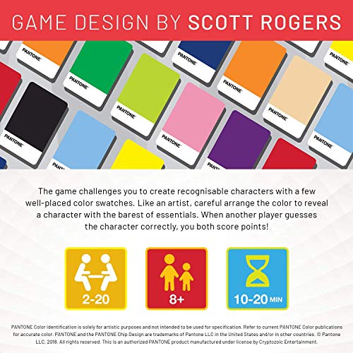 Pantone: The Game - Simple-To-Play Competitive Party Game - Ages 8 And Up - Create Pop Culture Characters Using Only Color Swatches And Your Own Creativity! #TOP3