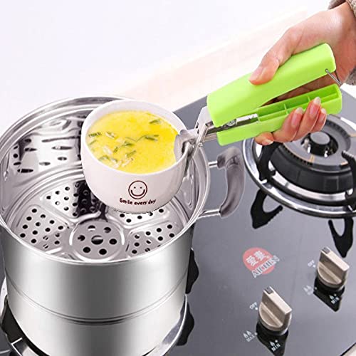 Clip Anti-Brûlure,Pinces En Acier Inoxydable Anti-Brûlure Pour Bol