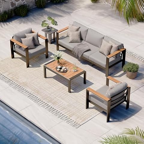 Oasbira Aluminum Outdoor Patio Set Cover