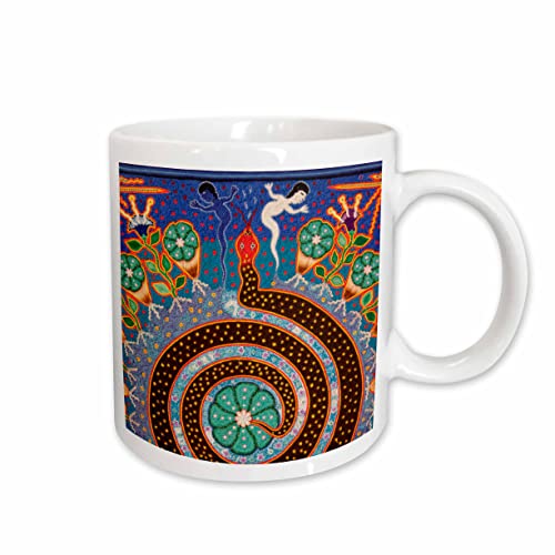 3dRose Folk Art, Huichol art, Santa Fe, New Mexico 15oz Mug