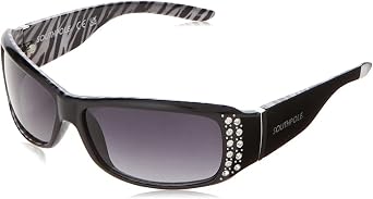 Southpole 1067SP Bedazzled Wrap UV Protective Womens Rectangular Sunglasses. Trendy Gifts for Women, 146 mm