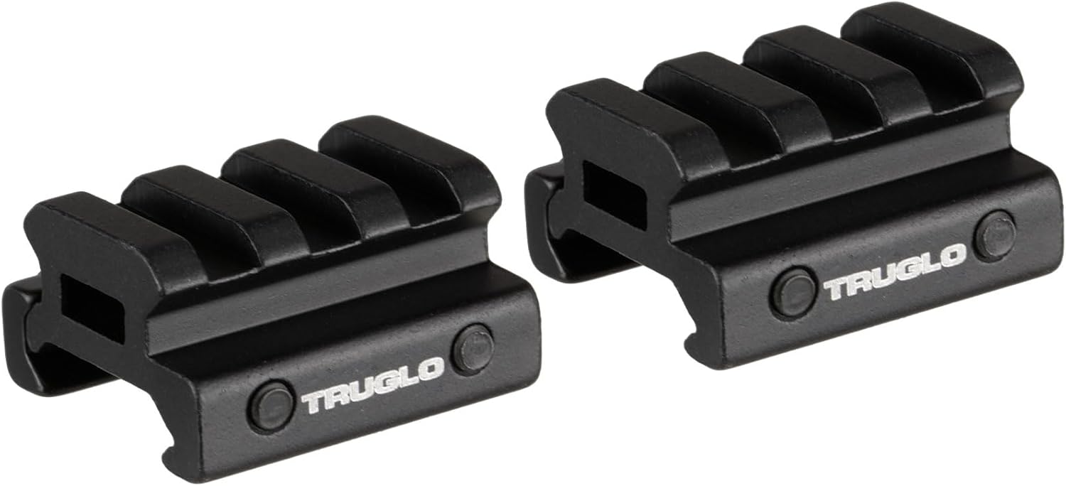 TRUGLO Picatinny Riser Mount, 2-Piece, 1.36" Length