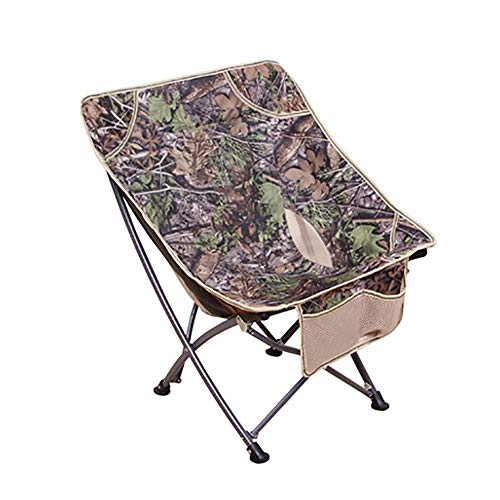 Chaise d'extérieur portable verte pliante avec assise ergonomique de loisirs