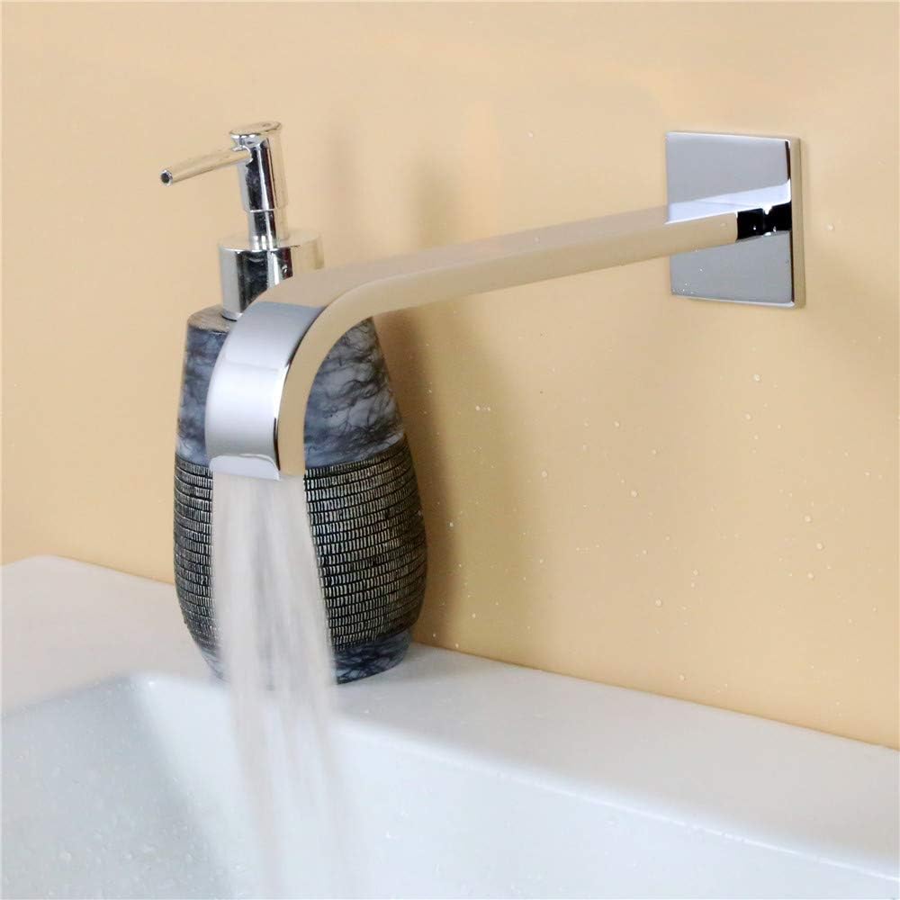 Bathtub Faucet Tub Spout Bath Tub Faucets Spout Replacement Extra Long Shower Tub Spout Filler for Shower System Faucet Set 1/2 NPT Male Thread Wall Mount Chrome