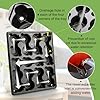 RooTrimmer 3.15 Inch Peat Pots 100 Pcs with 20 Cell Seedling Trays 5 Pcs, Biodegradable Seed Starter Pots with Drainage, Reusable Nursery Tray for Seed Starting Indoor Gardening Propagation Kit 5 Sets