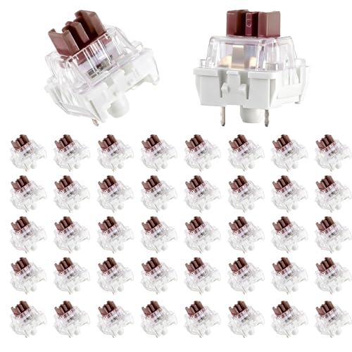 Mechanical Keyboard Switches, 50 Pcs 3 PIN Brown Keyboard Clickers